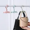 Hooks Plastic Tie Clothes Hook Rotatable Wardrobe Bag Storage Bearing Capacity Rack Nail Free Household Use Creative Simple