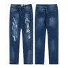 Designer Man Jeans Ga Malt Splash-Inkhosen Hole Street Pop Fashion Quality Classic-Denim-Locker Plus Size M-XXL