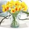 Dried Flowers 5pcs Artificial Calla Lily flores Bouquets Wedding Decoration Fake Home Autumn Plants