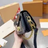 Denim Messenger Bag Chain Crossbody Purse Fashion Letters Printing Shoulder Bags Women Square Handbag Metal Hardware Flap Bag Hasp Cell Phone Pocket Clutch Purse