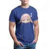 Herr t-skjortor noll två chibi älskling i franxx t-shirt män vintage ren bomullströjor o hals kort ärm presentidékläder