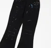 DESIGNERS Man jeans GA Calças pintadas com respingos de tinta buraco Moda pop de rua Qualidade Calças jeans masculinas clássicas tamanho M-XXL