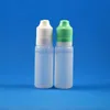 100 Pieces 18 ML High Quality LDPE Plastic Dropper Bottles With Double Proof & Anti-Thief and Child Safe Caps Nipples Iwtbe