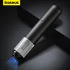 Vacuums Baseus 15000Pa Aspirador de carro sem fio mini limpeza de carro aspirador de mão W LED luz para limpeza de interior de carro 230626