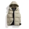 2023 Down Jacket Winter Designer Parka Vest Kvinnor Mens Parka Coat White Duck Down Stone Island Jacka Dam Jacket Huven Krage varm yttre