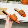 Summer Slipper G Slides Ladies Slipers Brand Designer Sandaler Flat Heel Fashion Versatile Leather Comans Comfort Flip Flop Size 12