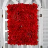 Dekorativa blommor Simulerat blommor Arrangemang Bröllop Bakgrundsdekoration Rose broderad kulvägg