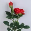 Fleurs séchées bricolage têtes de fleurs artificielles de mariée Rose pivoine accessoires de décoration de maison créatif mariage soie