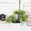 Dried Flowers Artificial Plants Bonsai Small Tree Pot Flower Potted Ornaments For Home Decoration Room Table Hotel Garden Decor DIY Fake Plant