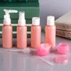 Storage Bottles 9Pcs/Set 50ML Eco-Friendly Home Plastic Aftershave Refillable Lotion Traveling Bottle Set Makeup Container