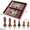 Jeux d'échecs Jeux d'échecs en bois Dames Backgammon 3 EN 1 Table de jeu de société Enfants Jouets éducatifs 40CM Échiquier pliable 230626