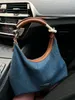 Vintage Tote Shoulder Bag Denim Messenger Cross Body Bag Underarms for Women Girls Pu