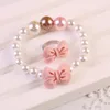 Collier boucles d'oreilles ensemble 5 pièces Bracelet pour enfants dessin animé résine papillon ornement filles princesse bijoux