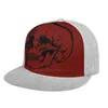 Czapki kulkowe Czerwona Vintage czaszka Hip Hop Cap Fashion Sport Curved Mesh Hat Gothic Wzór i Roll Dark