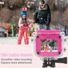 Toy Cameras Kids Camera Waterproof 20 Inch LCD Screen Action Cam 1080p HD Children Digital Po Video Recorder Underwater 230626