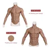 Forma de mama KOOMIHO Realista Silicone Masculino Músculo Terno Simulação Figura Forte Artificial Robusto Peito Masculino Crossdresser Macho Cosplay 230626