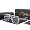 Originele hoogwaardige zonnebril Men Vintage Pilot Square Dames Sun Glasses Fashion Designer Shades Luxe Golden Frame UV Gradiënt LXNEVO dita AGP