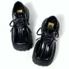 Boots Women Lolita Sapatos Japaneses Estilo Quadrado dedo do pé