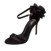 Damen Sommer Sandalen Schuhe Frau Stern mit dem gleichen Stil Blumenstreifen Damen High Heel Trade 230615