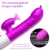 バイブレーター二重舌cunnilingusバイブレーター伸縮伸縮回転ディルド加熱膣クリトリスは、女性のための大人の大人のおもちゃを刺激する230626
