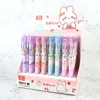 Pencils 48 pcs/lot Kawaii Cat Rabbit Clip Mechanical Pencil Cute 0.5/0.7mm Drawing Writing Automatic Pen School Office Supplies