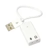 Scheda audio esterna per laptop USB 2.0 Adattatore audio virtuale a 7.1 canali con cavo per PC MAC