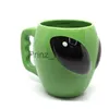 Mugs Cartoon Creative Green Alien Ceramic Cups Interesting Fashion Coffee Cup Birthday Gift Water Cup Wholesale Turkish Coffee Cups J230627