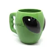 Mokken Cartoon Creatieve Groene Alien Keramische Kopjes Interessante Mode Koffiekopje Verjaardagscadeau Water Cup Groothandel Turkse Koffiekopjes J230627