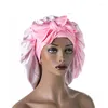 Bonnet en satin monocouche avec attaches ajustables Idée cadeau parfaite pour une fête de mariage