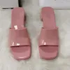 Sandal Slippers Women Chunky Rubber Slippers Jelly Sandals High Heels Designer Summer Thick Bottom Slipper Beach Slides Alphabet Pink Green Candy Colo Q7bZ#