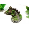 Decorative Objects Figurines Aquarium Fish Tank Landscaping Decoration Bridge Landscape Ornaments Pavilion Tree plant Resin Pet Supplies Home 230626