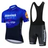 Cykeltröja sätter Deceuninck Quickstep Cycling Jersey Set Mtb Maillot Summer Cycling Clothing Road Bike Shirts Suit Cykeltoppar Ropa Ciclismo 230626