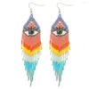 Dangle Earrings Go2Boho The Eye Of Evil Handmade Pretty Miyuki Beads With Tassel Bohemia For Women