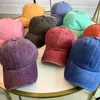 Ball Caps 20 Colors Vintage Men Washed Cotton Baseball Cap Customized Print Women Sun Hat Spring Summer Dad Hat 230626
