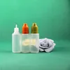 100 conjuntos/lote 20ml Frascos conta-gotas de plástico à prova de crianças Ponta longa e fina PE Seguro para e Liquid Vapor Vapt Juice e-Liquide 20 ml Skbjn