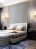 Wall Lamp Modern Creative Crystal Tassel Light Luxury Golden Branch Mounted Indoor For Home El Bedroom