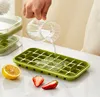 Ice Cube Maker With Storage Box Silicone Press Type Ice Cube Ice Tray Making Mould For Bar Gadget Kitchen Accessories JL1328