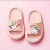 Slipper barn tofflor tecknad barn unicorn tofflor baby badrum sandaler barn skor för flicka pojkar dinsasauros skor småbarn 230626