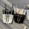 Vrouwen T-shirt Spaghetti Band Tank Tops Voor Vlinder Trekkoord Corset Cropped Camis Harajuku Kleding Chic Womens Tanks Hemdje Dropshipping J230627