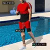 Mens Tracksuits 3D Printed T Shirt Shorts Sportwear Men Tracksuit Clothing Man Overdimensionerad jogger casual set Y2K Summer Streetwear Suit 230627