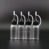 100 st 10 ml PET Droper Bottle Metal Needle Tip Needle Cap High Transparent Droper Bottles Squeezable Vapor Aboratory WOSBR