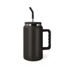 50oz Mug Tumbler with Handle Powder Coated Travel Coffee Mug with Straw Double Wall Stainless Steel Water Cup Bottle Large Insulated Tumbler Customize