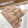 Cluster Rings 1pc Authentic S925 Sterling Silver Fine Jewelry Green Zirconia Slim Thin Forefinger Ring /Crown Princess Gold J271