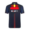 2023 Fashion New Men's Polo F1 Racing Team Formula One Oracle Red Color Bull Uniform Women's Fan Top Moto Moto Riding Suit