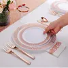 Wykonalne zastawa stołowa 50pcs Do dyspozycji ręczniki ręczne stolik serwetek elegancka elegancka tkanka świąteczna przyjęcie urodzinowe ślub serwetki deco Mariage 230626