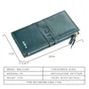 Pinces À Billets Double Fermeture Éclair Femmes Long Portefeuille Rfid Fonction Grande Capacité Pochette Téléphone Poche Porte-Monnaie Titulaire De La Carte En Cuir Porte-MonnaieHKD230627