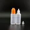 15ML 100 STKS/PARTIJ Hoge Kwaliteit LDPE Plastic Druppelaar Flessen Met Kindveilige veilige Caps Tips Veilige Damp Samendrukbare fles korte tepel Bdbrv