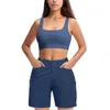 Женские брюки для активного туризма с летними женскими уличными карманами Короткие шорты для тренировок для женщин Йога