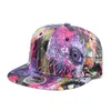 Bollmössor 2023 graffiti tryck baseball mössa män ben snapback hatt kvinnor platt visir hip hop streetwear sol hattar slumpmönster