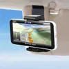 Powstro Car Sun Vidor Phone Holder Universal Sun Visor Car Holder StandマウントクリップスUniversal for iPhone X 8 7 6 Plus Samsung